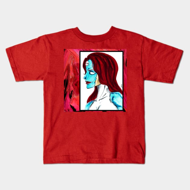 raven darkholme the mystique Kids T-Shirt by jorge_lebeau